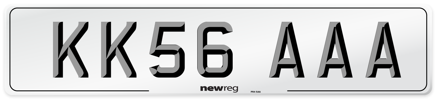 KK56 AAA Number Plate from New Reg